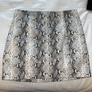 Wild Honey Snake Print Skirt